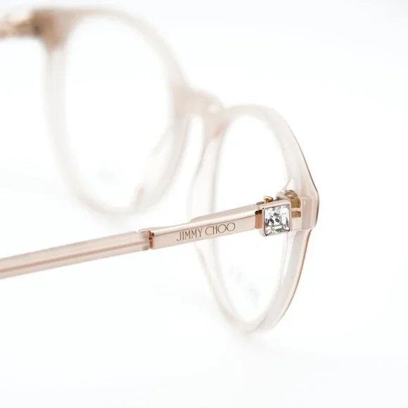 Jimmy Choo JC272 08XO 00 Eyeglasses Pink on Crystal 49mm  display picture 1